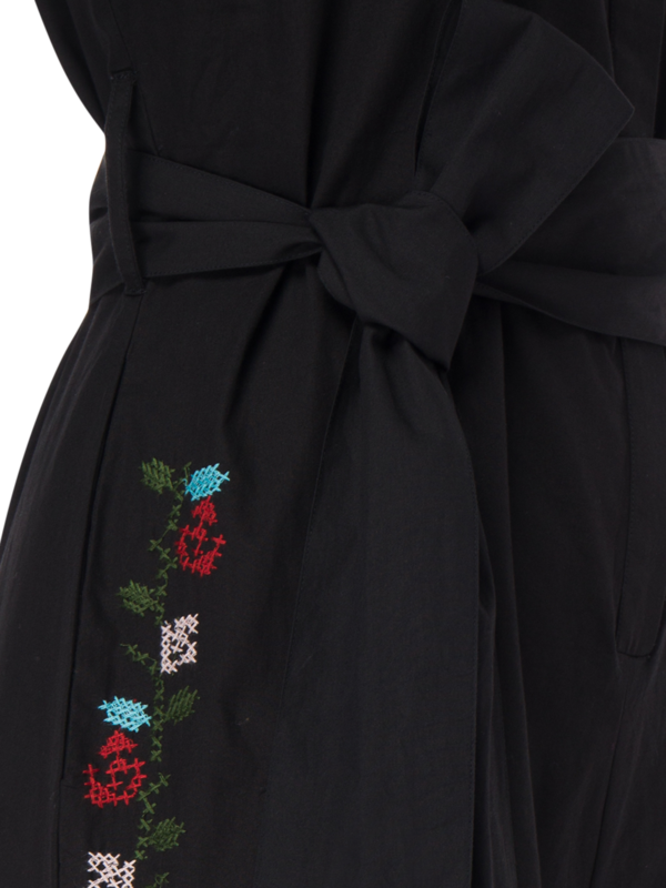 Cross-Stitch Embroidered Jumpsuit