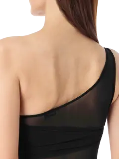 Moni Sheer Gauze One Shoulder Maxi Dress