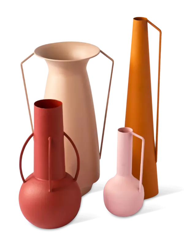 مجموعة مزهريات رومانية، 4 قطع