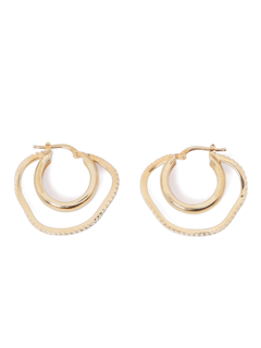 Metallic Gold Statement Earring