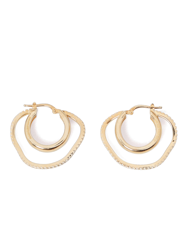 Metallic Gold Statement Earring