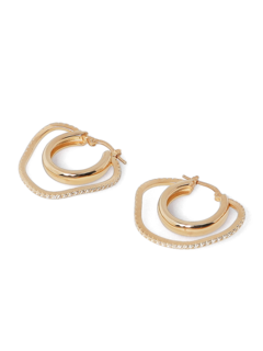 Metallic Gold Statement Earring
