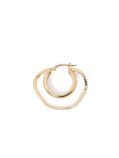 Metallic Gold Statement Earring