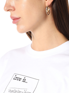 Metallic Gold Statement Earring