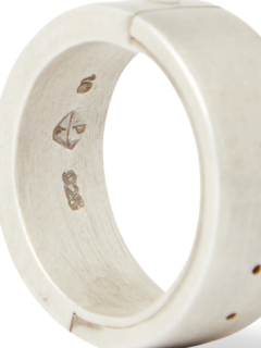 Perforated Silver Ring