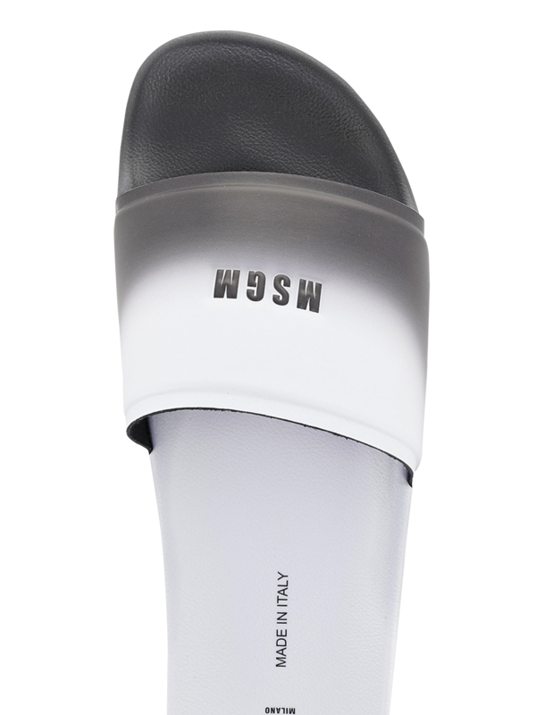Ombré Rubber Slides with Logo Print