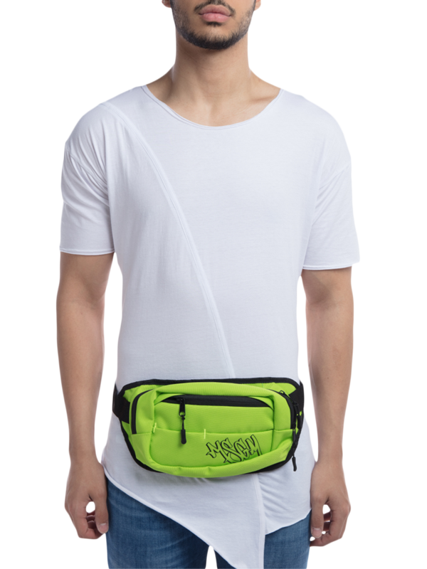 Lime Green Graffiti Logo Fanny Pack