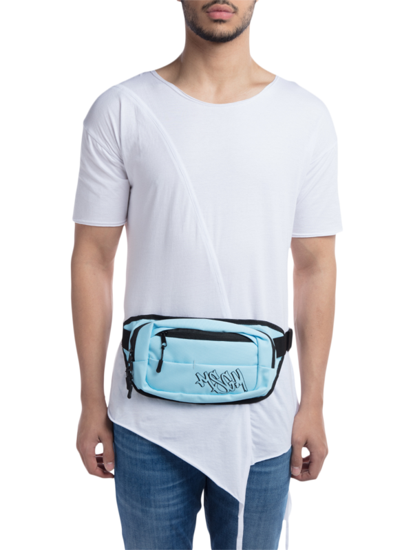 Baby Blue Graffiti Logo Fanny Pack