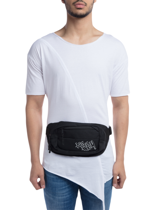 Black Graffiti Logo Fanny Pack