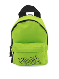 Mini Lime Green Graffiti Logo Backpack