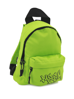 Mini Lime Green Graffiti Logo Backpack