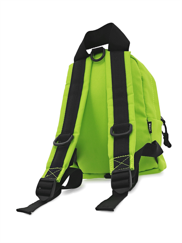 Mini Lime Green Graffiti Logo Backpack