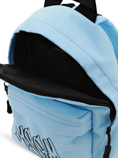 Mini Baby Blue Graffiti Logo Backpack
