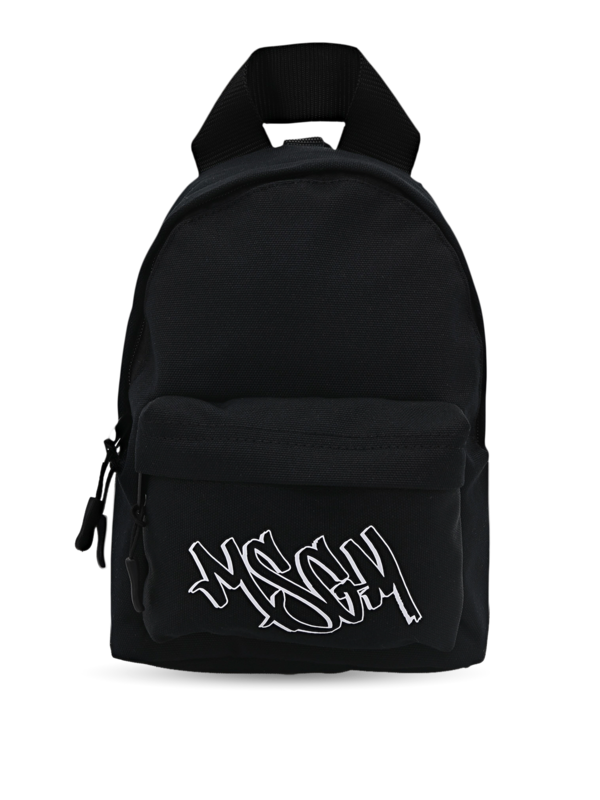Mini Black Graffiti Logo Backpack