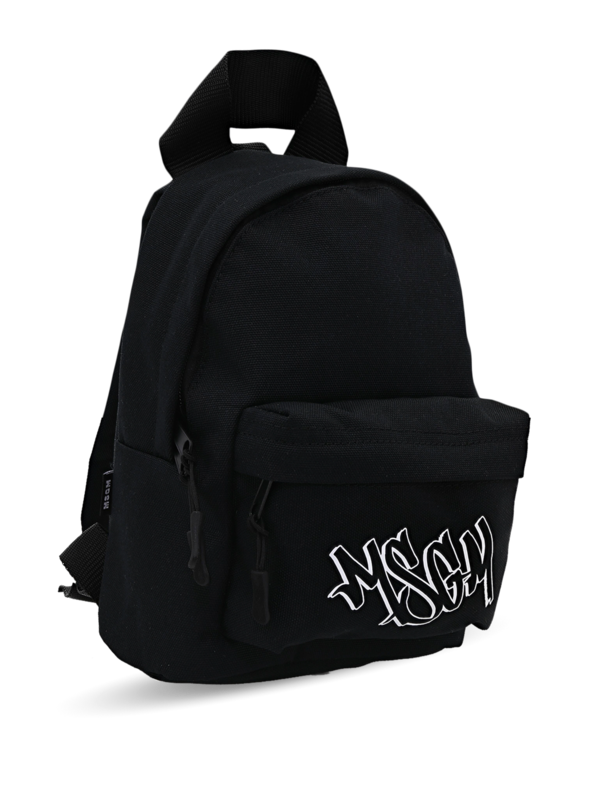Mini Black Graffiti Logo Backpack