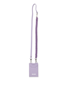 Lilac Leather Cross Card Holder.