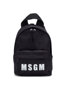 Mini Backpack with Logo Print
