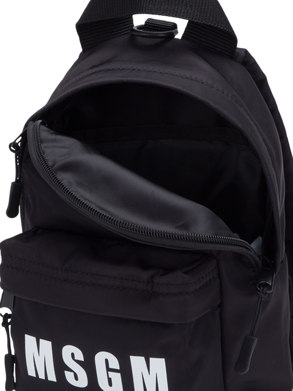 Mini Backpack with Logo Print