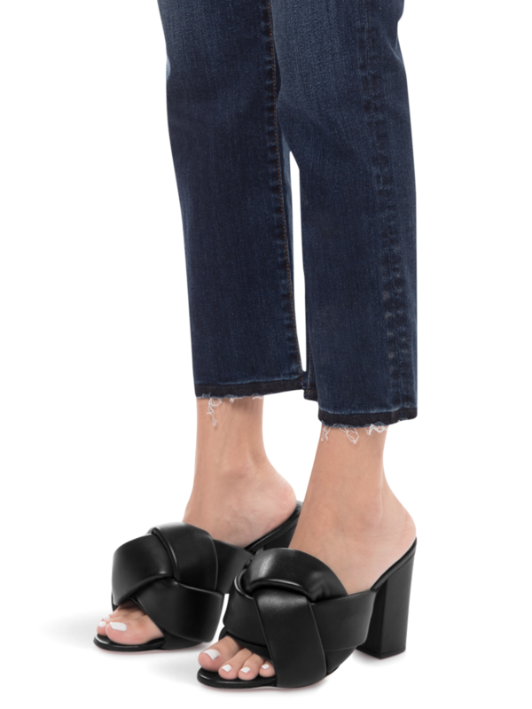 Leather Sandals with Knotted Detailing and Block Heels