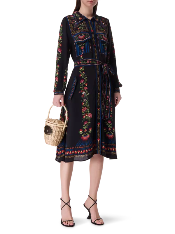 فستان توكان جاردن متوسط الطول بأكمام طويلة