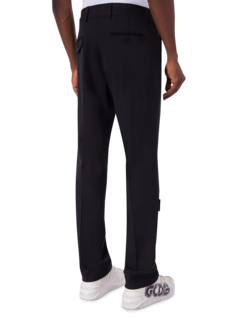 Logo Print Straight-Leg Trousers
