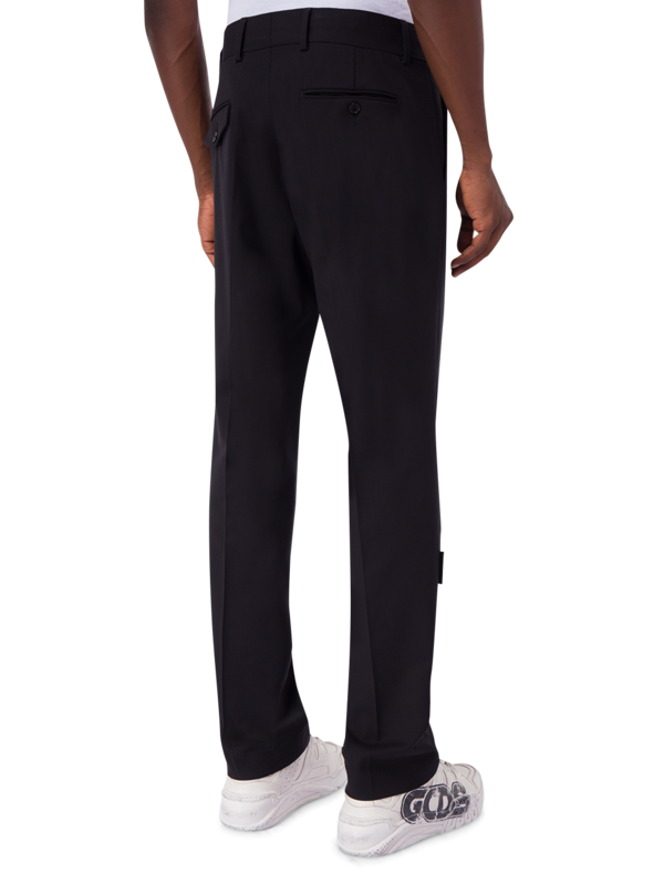 Logo Print Straight-Leg Trousers
