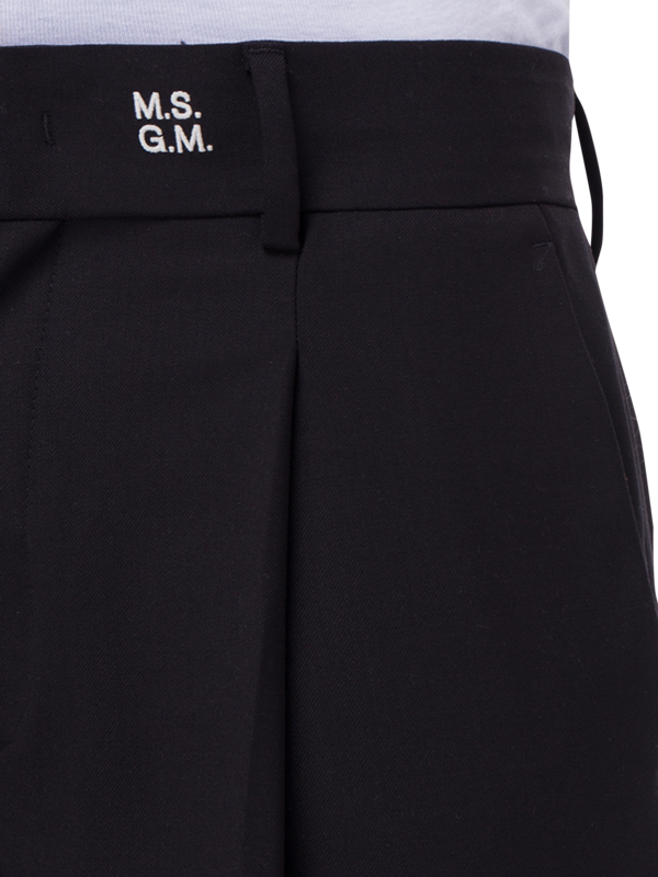Logo Print Straight-Leg Trousers