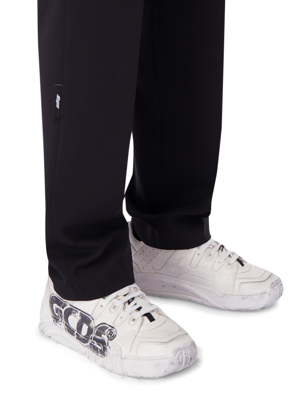 Logo Print Straight-Leg Trousers