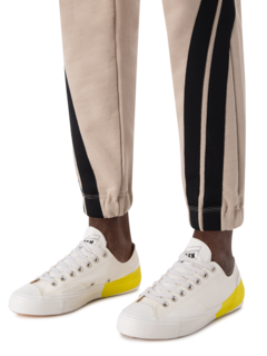 Tape-Detail Lace-Up Sneakers