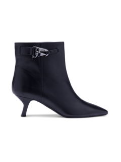 Kitten-Heel Leather Boots