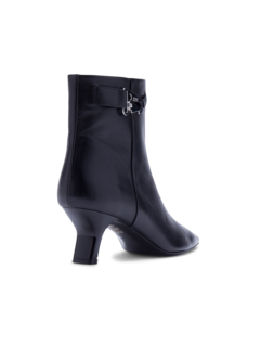 Kitten-Heel Leather Boots