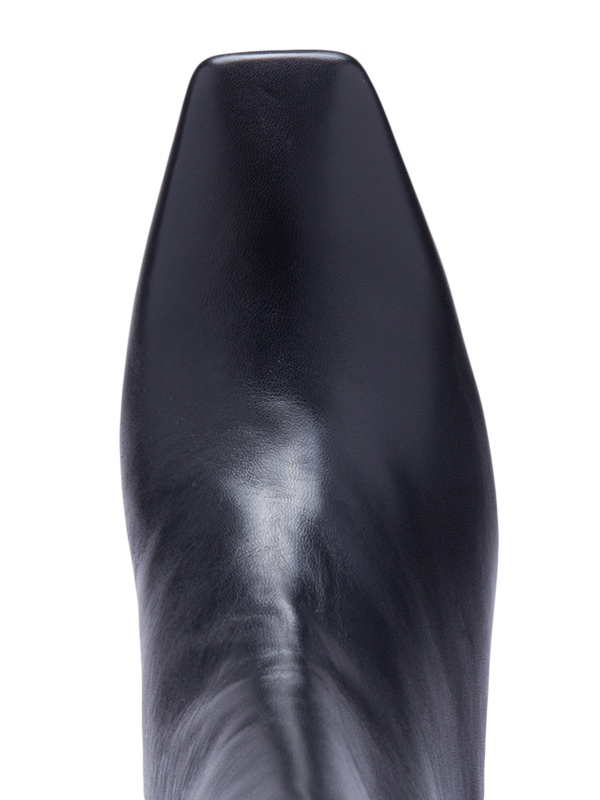 Kitten-Heel Leather Boots