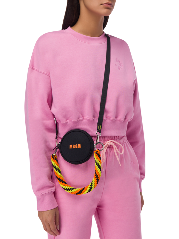 Circular Logo Shoulder Bag