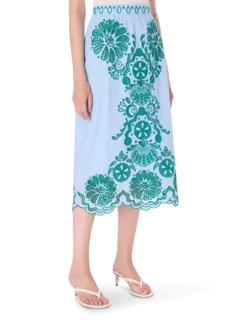 تنورة متوسطة الطول مزينة برسمة ريتشليو