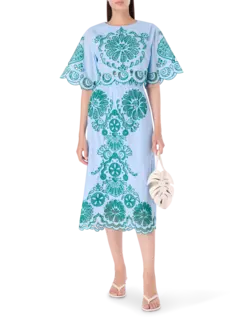 تنورة متوسطة الطول مزينة برسمة ريتشليو