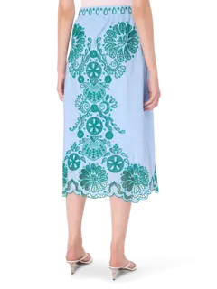 تنورة متوسطة الطول مزينة برسمة ريتشليو