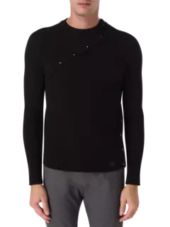 سترة محبوكة مضلعة بتصميم متعدد