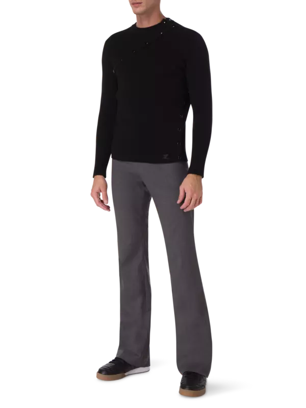 سترة محبوكة مضلعة بتصميم متعدد