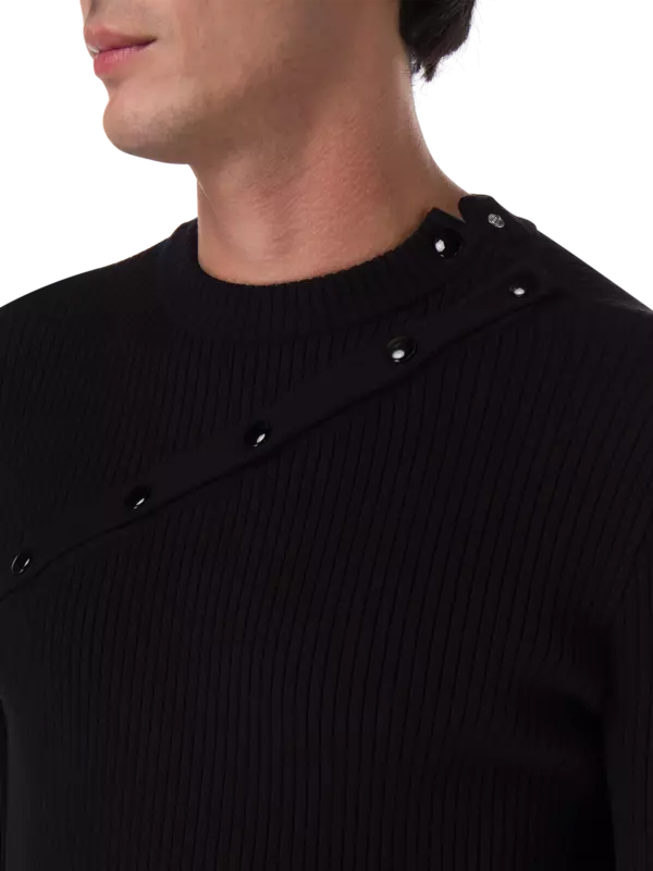 سترة محبوكة مضلعة بتصميم متعدد