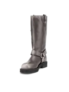 حذاء بوت بلير مسطح مزين بثقوب