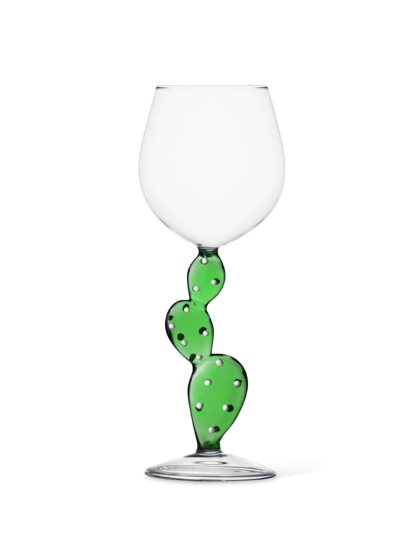 Stemmed Glass Cactus