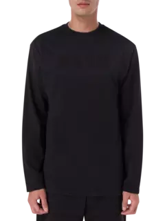 سويت شيرت بفتحة رقبة مستديرة وطبعة شعار