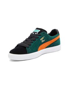 Black/Green Clyde Sneakers