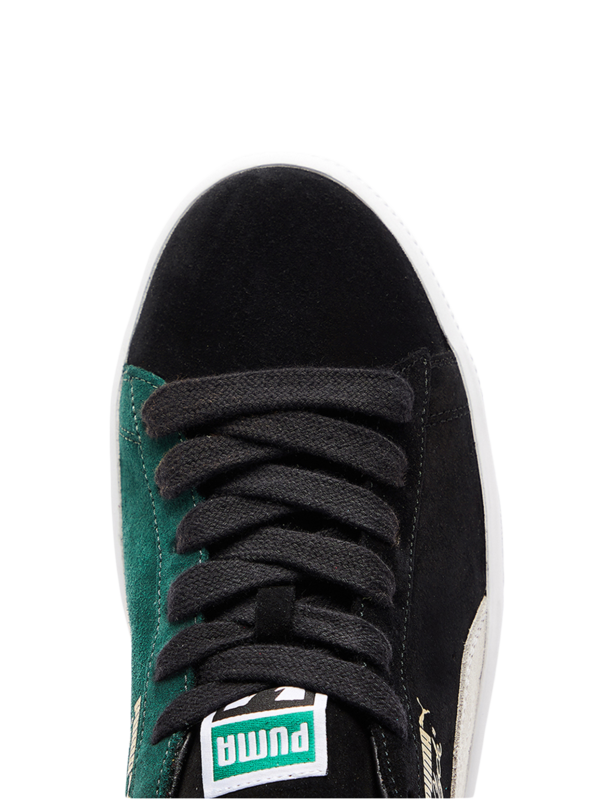 Black/Green Clyde Sneakers