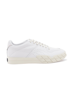 White Stitching Lace-Up Sneakers