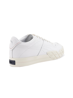 White Stitching Lace-Up Sneakers