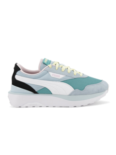 Teal and Mint Green High Sole Sneakers