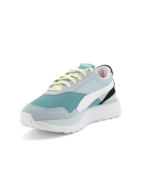 Teal and Mint Green High Sole Sneakers