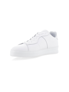 White Light Plain Court Sneakers