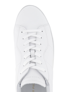 White Light Plain Court Sneakers